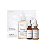 The Ordinary The Bright Set, 3-Step Regimen for Radiant, Even Skin Tone with Glycolic Acid 7% Exfoliating Toner, Alpha Arbutin 2% + HA, and Caffeine Solution 5% + EGCG | Skin Care Set