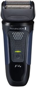 Remington F4 Men's Electric Shaver (Cordless, Wet & Dry, Foil Shaver, Flexible Cutting with Pivoting Head, Pop-up Detail Trimmer, 3-Day Stubble Styler Guard, 50-Minute Usage, 4-Hour Charge) F4002
