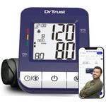 Dr Trust (USA) Digital Blood Pressure Monitor Apparatus and Testing Machine with USB Port Icheck Bluetooth Connect Most Accurate BP Checking Instrument - 118 (Blue)…