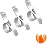 Orange peeler, citrus peel knife, 430 stainless steel ring orange peeler ring orange opener (2.36IN)