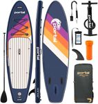 Portal Stand Up Paddle Board, 10'6x33 x6 Inflatable Paddle Boards with SUP Accessories Including Carry Bag, Hand Pump, Paddle, Leash, Fin, Repair Kit, Waterproof Phone Case