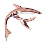 Neowood (Shark) Guitar Capo for Acoustic and Electric Guitars, Creative Capo Zinc Alloy Guitar Capo for Ukulele, Electric And Acoustic Guitars (Rose Gold)