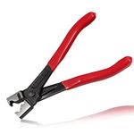 LEONTOOL Clic-R Hose Clamp Pliers, 7 Inch Clic-r Type Clamp with Red PVC Handles, Clic-R Collar Remover Tools for Car Automobile Maintenance