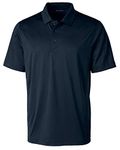 Cutter & Buck Men's Big & Tall Prospect Textured Stretch Polo, Navy Blue, 3X-Large Big Tall