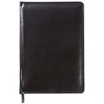 C.R. Gibson Large Black Leather Journal Notebook, 6.5" x 9", 192 Pages