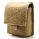 Small MOLLE Pouch Waist Pack Bag EDC Organiser Medic Admin Tool Bag Airsoft Military Army Utility Belt Backpack Vest Pouch Camo MTP (Tan)