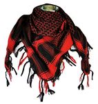 Premium Shemagh Head Neck Scarf - Red/Black