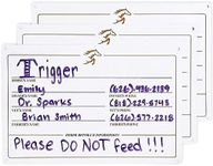 Horse Stall Name Plate, Dry Erase Sign (12 x 8 in, 3 Pack)