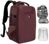 K&F Concept Camera Backpack,Hardshell Photography DSLR Camera Bag with 15-15.6 Inch Laptop Compartment Waterproof Hard Shell Camera Case Compatible for Canon/Nikon/Sony/DJI Mavic Drone