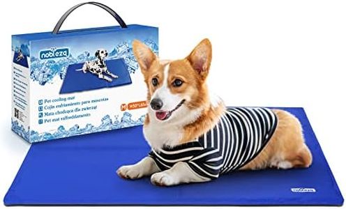 Nobleza - Dog Cooling Mat Large Pet Self Cooling Non-Toxic Gel Pads Puppy Cat Bed Mat Cooling Summer Sleeping Mattress, 50 * 65cm, Blue, M