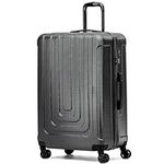 Flight Knight Premium Lightweight Suitcase - Built-in TSA Lock - 8 Spinner Wheels - ABS Hard Shell Check in Highly Durable Luggage - Large - 76.5x52x30cm