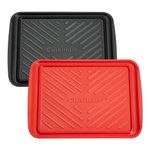 Cuisinart Grilling Prep and Serve Trays, Black/Red