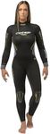 Cressi Fast 5 mm All-In-One Lady Drysuit, Black/Yellow, S