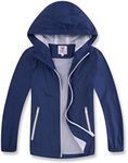 M2C Boys Lightweight Windproof Coat Hooded Water Resistant Jacket 4-5 Yrs Navy Blue