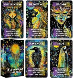 GZXINKE Love Oracle Deck, Twin Flame Tarot Cards, Mystic Love Oracle Cards for Soul Connections, Romance and Healing Oracle Cards for Beginners