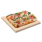 Chef Pomodoro Pizza Stone, Pizza Stones for Oven, Natural Baking Stone for Oven and Grill - Durable Cordierite Stone for Baking Pizza and Bread 15" x 12" (38 cm x 30 cm)