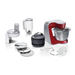 Bosch MUM58720 Multifunctional Food Processor, 3.9 liters, Dark Red/Silver