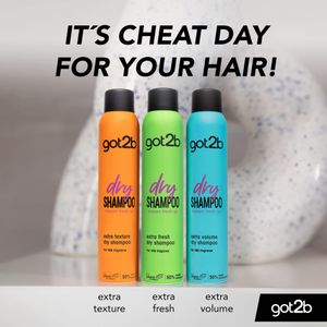 got2b Dry Shampoo Extra Volume 200ml – 24h Fragrance, Vegan