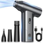 CLEVAST Compressed Air Duster – Super Power Cordless Electric Mini Air Blower, 130,000 RPM Brushless Motor, Stepless Speed Control, Rechargeable for PC, Keyboard, Car, Electronics Cleaning Kit