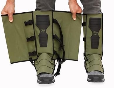 Pike Trail Snake Gaiters Leg Guards - Waterproof, Durable - Adjustable Size for Men & Women - Protection from Snake Bites - Hiking Essentials Ideal for Trekking, Hunting & Fishing - Olive - 1 Pair