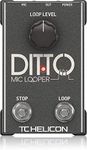 TC Helicon DITTO MIC LOOPER Easy to Use Two-Button Looper Pedal for Vocals and Acoustic Instruments