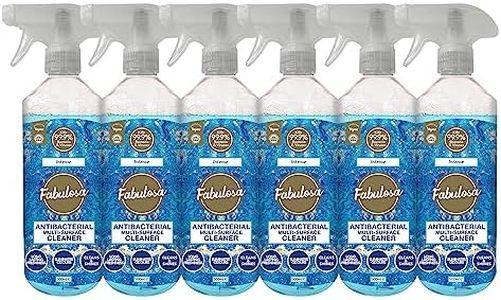 Fabulosa Antibacterial Disinfectant Spray, All Purpose Multi Surface Cleaner, 500ml, 6 pack, Intense, Packaging may vary
