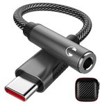 iMangoo USB C to 3.5 mm Jack Adapter, Type C to 3.5mm Headphone DAC Mic Aux Digital Audio Earphone Adaptor for iPhone 16 15 Samsung A55 A35 A54 A34 A53 A33 S23 S24 S22 Ultra Pixel 9 8a 7a POCO X6 Pro