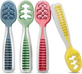 NumNum Baby Spoons Self Feeding 6 Months, 4-Pack Classic Colors