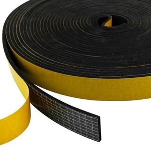 Guarnizione Adesiva per Porte Finestre, 20x3 mm 10m Nastro Adesivo in Schiuma, Guarnizioni Finestre Legno, Guarnizioni in Gomma per Antivento, Rumore e Collisione