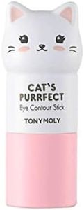 TONYMOLY Cat's Purrfect Eye Contour Stick, Under Eye Primer Stick, Illuminates Tired Puffy Skin, 9 g