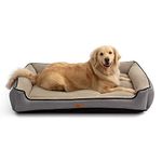 AcornPets B-1503 Deluxe Grey Color Extra Large Dog Bed Cat Pet Pillow Fleece 120 x 90 CM For XL Large Dogs, Using Premium Polyester Fiber and High Count Cotton Fabric, Detachable and Washable