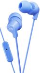 JVC In-Ear Headphones Sweat Proof Earphones with Built-In Remote and Mic for Call Handling, Blue