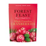 FOREST FEAST Whole Canadian Dried Cranberries 6 x 170g | Healthy Snacks 100% Natural Dried Fruit with No Added Sugar, Cranberries High in Fibre & Low Fat