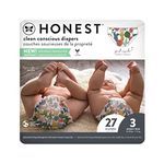 The Honest Company, Honest Diapers, Size 3, 16-28 Pounds, 27 Diapers