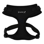 Puppia RiteFit Harness with Adjustable Neck, Small, Black