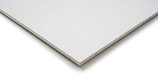 Pack of 10 Sand Textured Suspended Ceiling Board Acoustic Tiles 595mm x 595mm Fit in 600mm x 600mm (Sand Textured)