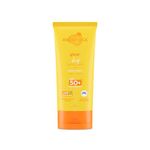 Aqualogica Glow+ Dewy Sunscreen Gel SPF 50+ PA++++ with Papaya & Vitamin C | Broad Spectrum SPF 50+ PA++++ | UVA/B & Blue Light Protection | Anti-Pollution Factor (APF) Technology | Brightens Skin I Fragrance-Free & No White Cast | For Glowing & Sun Protected Skin - 80 g