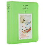 FotoCart 64 Pockets Mini Film Photo Album for Fujifilm Instax Mini LiPlay 11 9 8 7s 70 90 Link Instant Camera 3 Inch Polaroid Picture Name Card Holder (Green, 64 Photo Album)