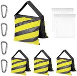 EMART Sandbags Photography Stand Weight Bag for Light Tripod, Photo Video Studio, Outdoor Movie Screen, C-Stand, Camera - 4 Packs Yellow, Load 25 lbs Each… (EM-B4-Y)