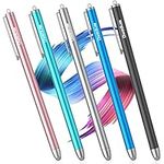 Stylus Pens for Touch Screens(5 Pcs), Sensitivity Fiber Tips Stylus Pen for iPad Compatible with Apple/iPhone/iPad/Android/Tablets and All Capacitive Touch Screens