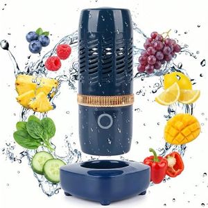 Portable Fruit and Vegetable Washing Machine, Blue