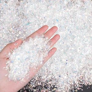 CCINEE Christmas Artificial Flake Fake Snow Twinkles Fake Snow Decoration Powder Filler Craft Sparkling Snow for Christmas Party Holiday Decoration(White,200 g)