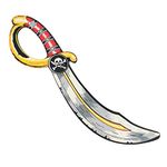 Liontouch Pirate Sabre for Kids | Pretend Play Toy for Children and Toddlers | Safe Cutlass-Like Sword in Durable Foam for Sailing The Caribbeans | Ideal Accessory for Dress Up and Costumes