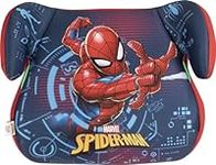 Marvel Spiderman Booster seat for The Safety of Children with a Height from 125 to 150 cm with Graphics of The Superhero Spiderman on a Blue Background