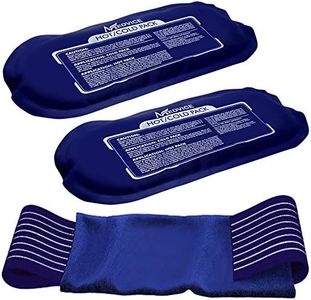 Reusable Hot and Cold Ice Packs for Injuries (3-Piece Set), Joint Pain, Muscle Soreness and Body Inflammation - Reusable Gel Wraps - Adjustable & Flexible for Knees, Back, Shoulders, Arms and Legs