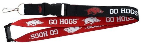 aminco NCAA Arkansas Razorbacks Reversible Lanyard