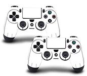 Elton PS4 Controller Designer 3M Skin for Sony PlayStation 4 DualShock Wireless Controller - Pure White, Skin for One Controller Only