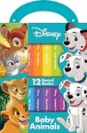 Disney Lion King, Bambi, 101 Dalmatians, and More! - Baby Animals My First Library Board Book Block 12-Book Set - First Words, Alphabet, Numbers, and More! Baby Books - PI Kids