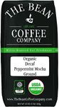 The Bean Organic Coffee Company Water Processed DECAF Peppermint Mocha, Medium Roast, Ground Coffee, 16-Ounce Bag, Café Molido Tostado Orgánico descafeinado