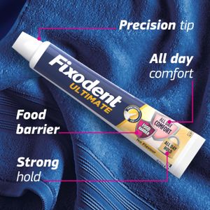 Fixodent Professional Denture Adhesive Cream, 40ml – Mint, Antibacterial